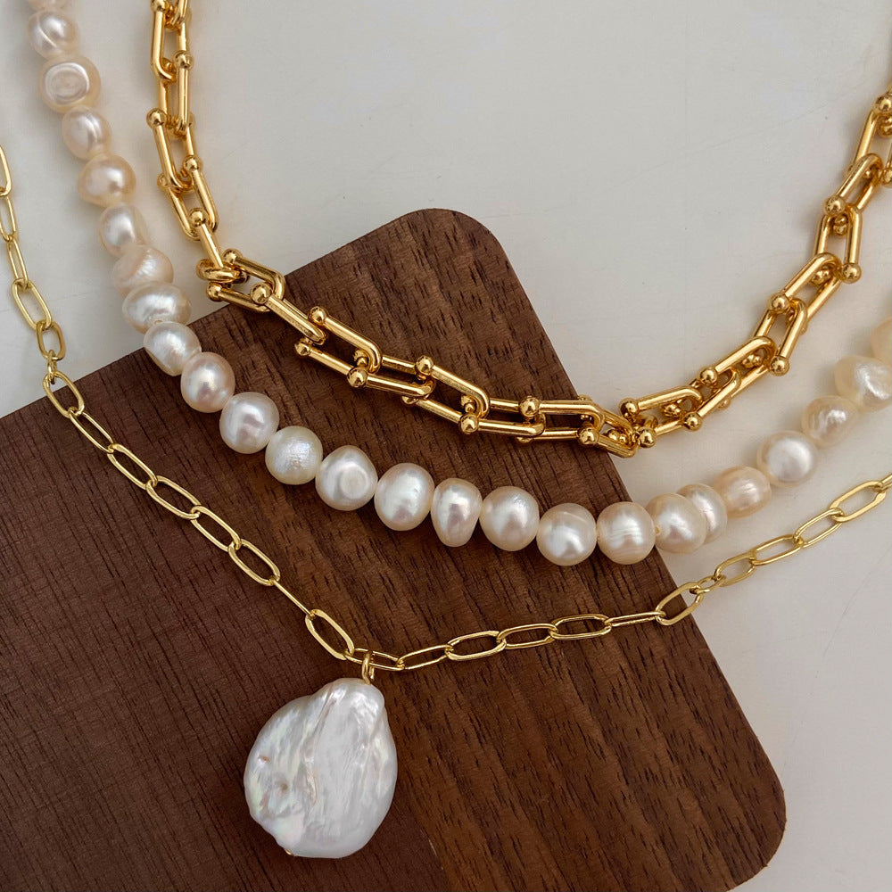 Baroque Freshwater Pearl Necklace Waterproof