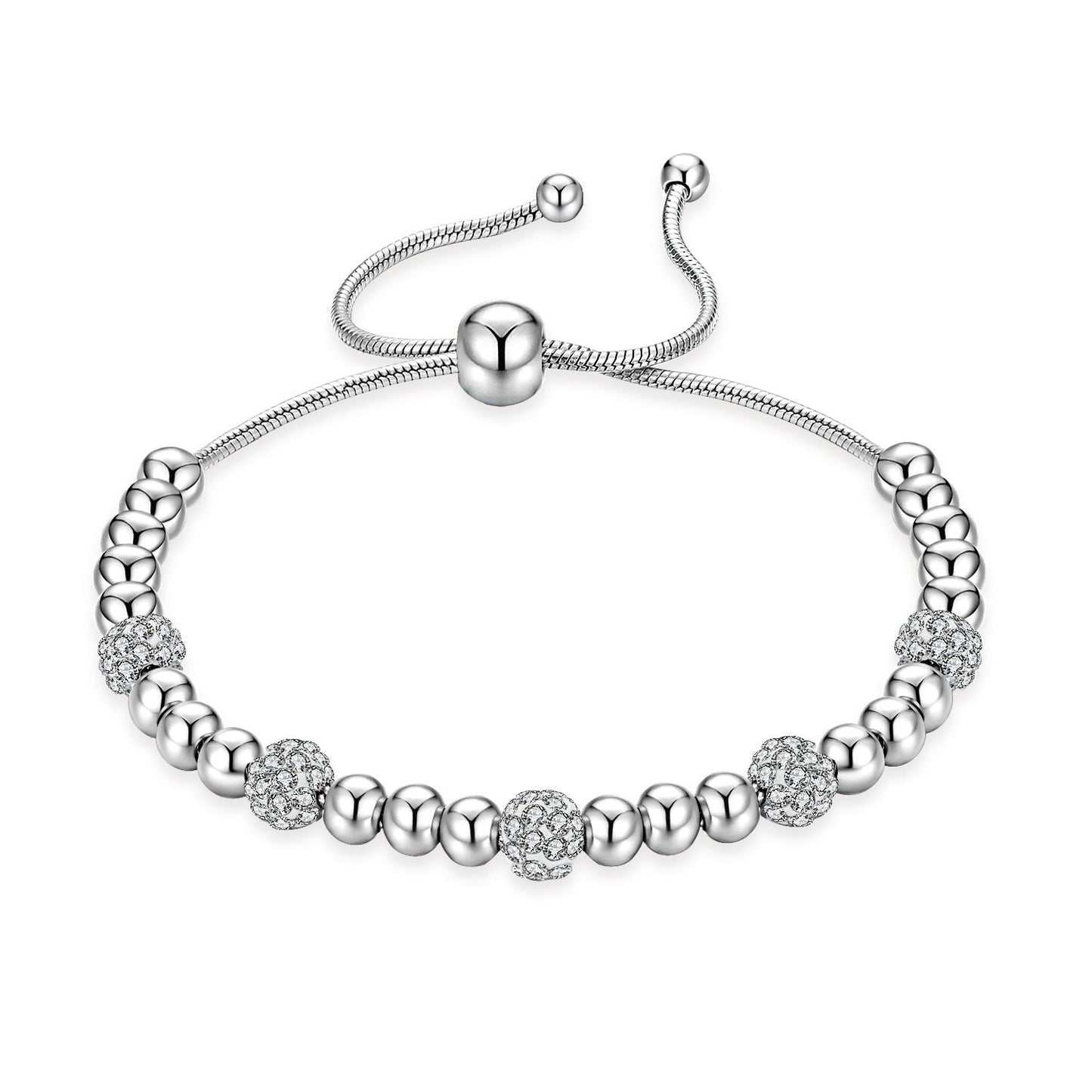 Titanium steel bracelet Rose/Silver