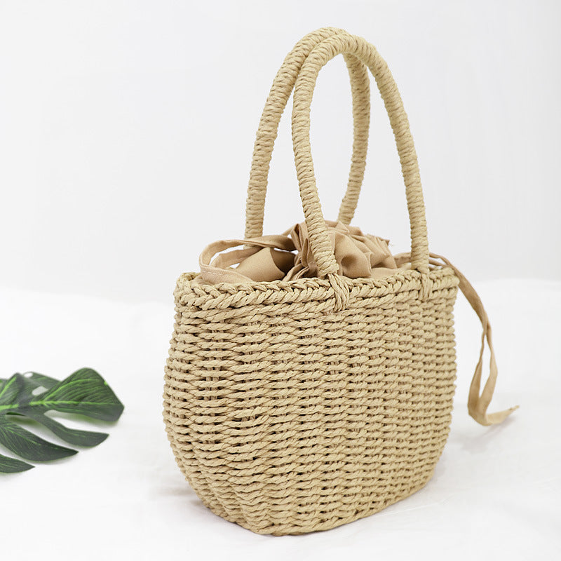 Straw Woven Beach Rattan Shoulder Bag