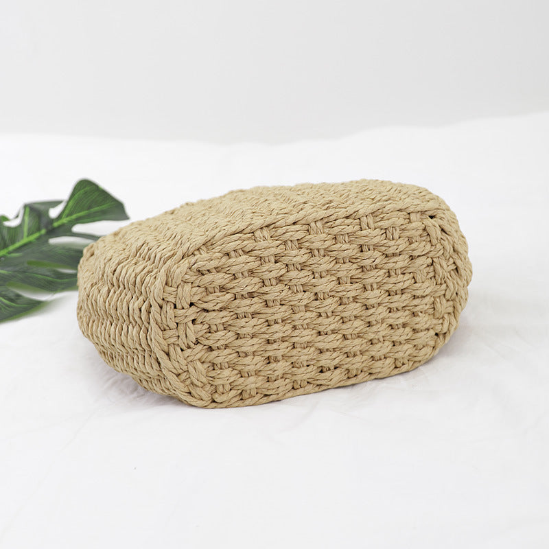 Straw Woven Beach Rattan Shoulder Bag