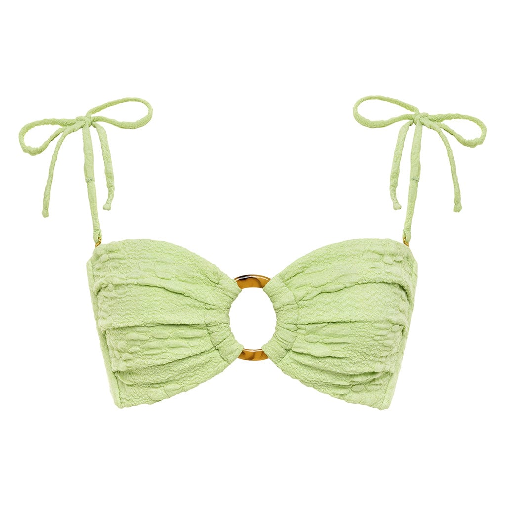 Avo Floral Tori Ties Bandeau Bikini Top