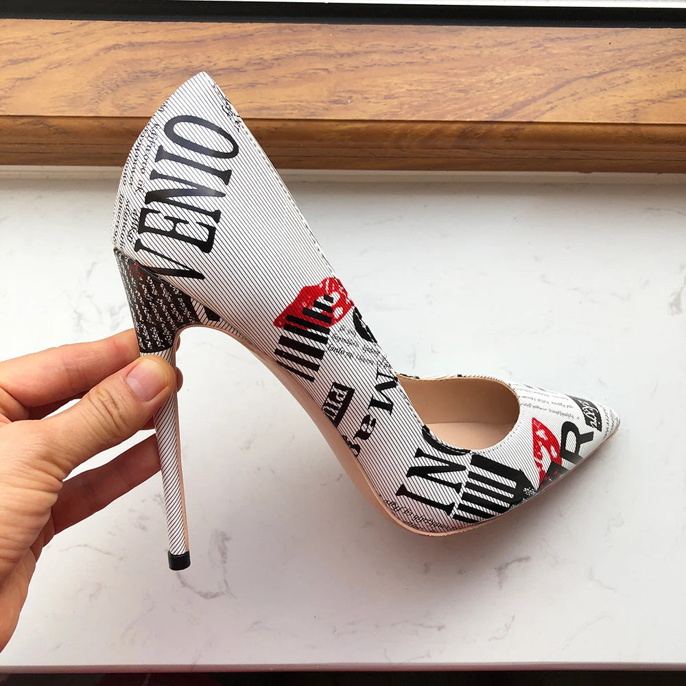 Patent Pointy Toe High Heel Shoes for Women