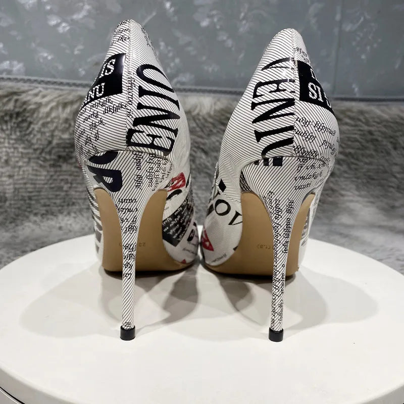Patent Pointy Toe High Heel Shoes for Women