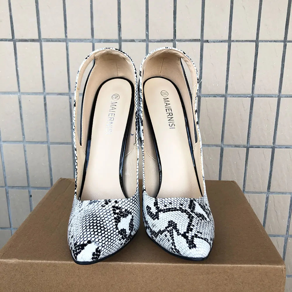 16cm Sexy Extreme High Heels SnakeSkin Pumps