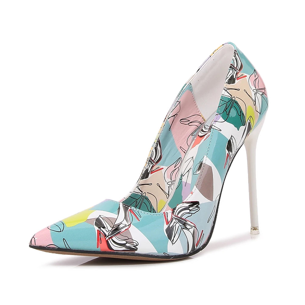 11cm High Heel Sweet Style Pointy Toe Stilettos Shoes for Women