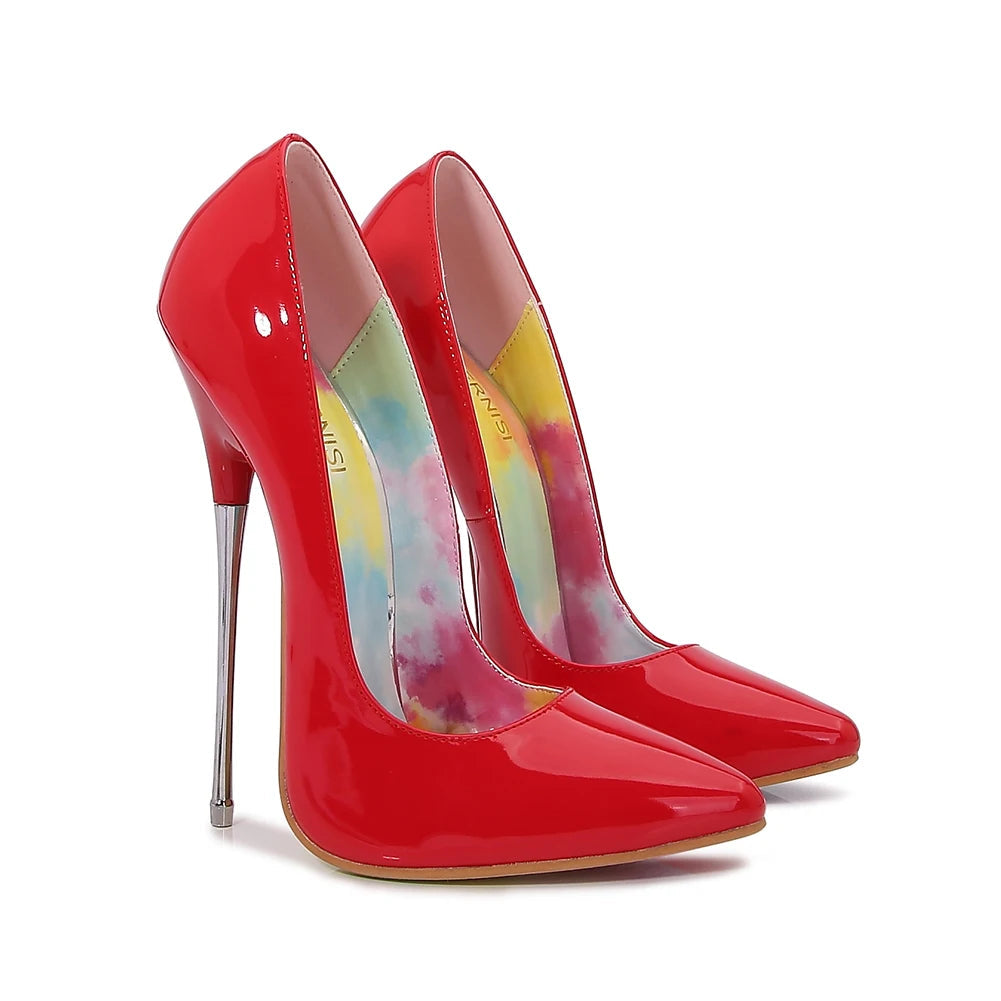 16cm Red Stiletto High Heels Sexy Women Pumps