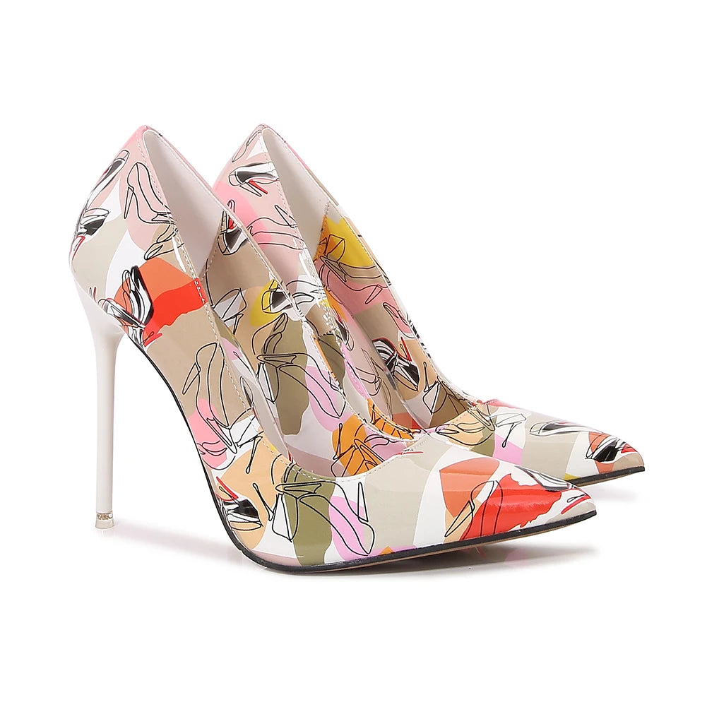 11cm High Heel Sweet Style Pointy Toe Stilettos Shoes for Women