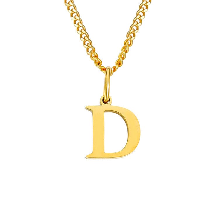 26 Letters All-Match 14K Stainless Steel Necklace