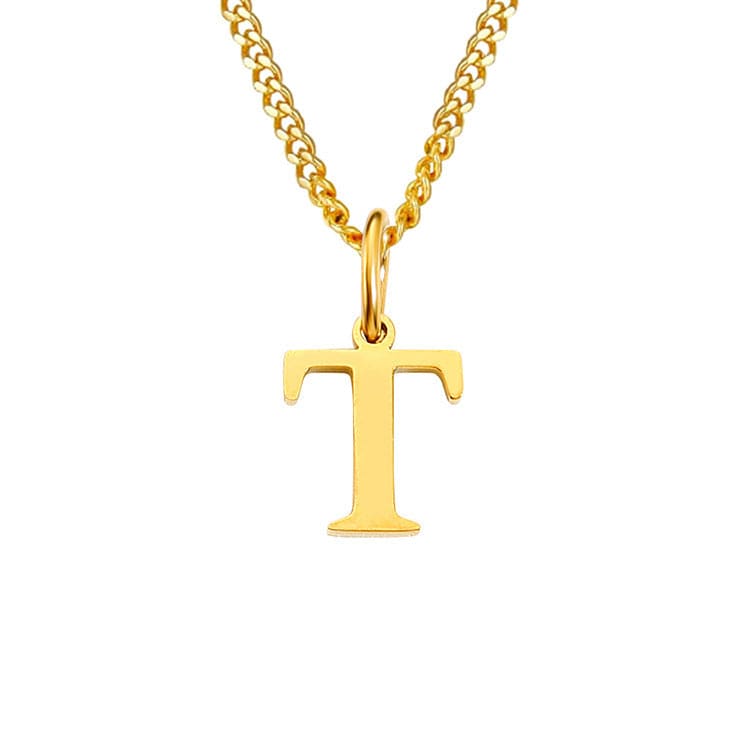 26 Letters All-Match 14K Stainless Steel Necklace