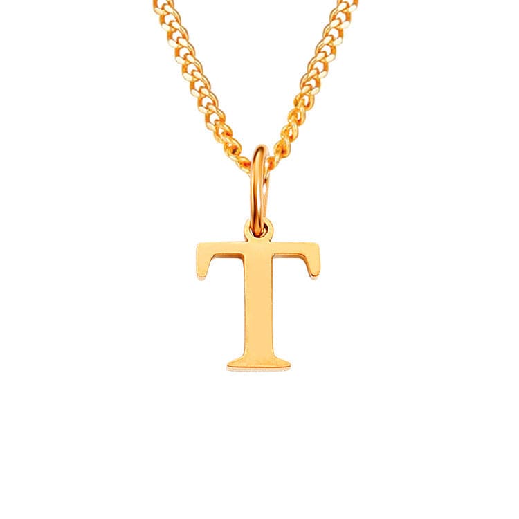 26 Letters All-Match 14K Stainless Steel Necklace