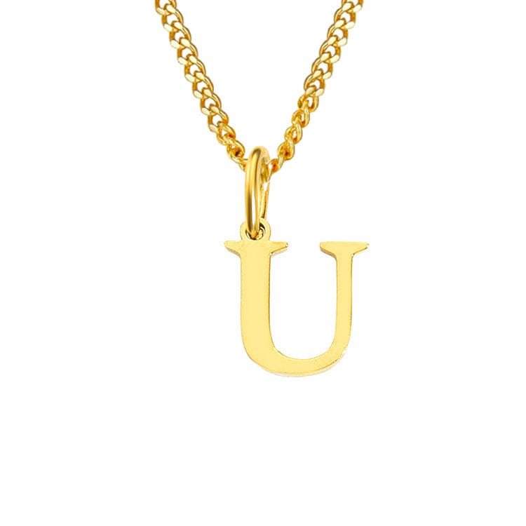 26 Letters All-Match 14K Stainless Steel Necklace