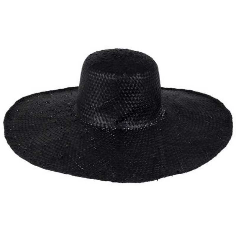 Beach Luxe | Hamptons Woven Hat - Black