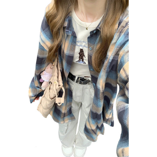 Ladies New French Shirt Long Sleeve Top