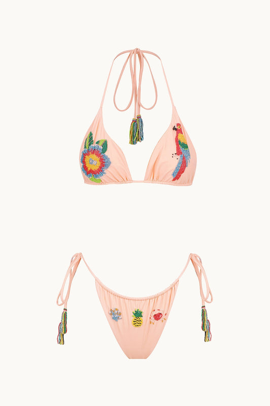 BEADED KINI SET BLUE LAGOON