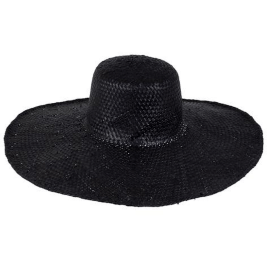 Beach Luxe | Hamptons Woven Hat - Black