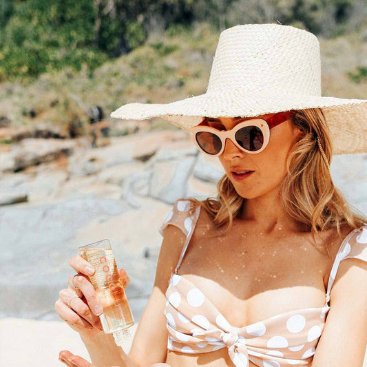 Beach Luxe | Hamptons Woven Hat - Natural